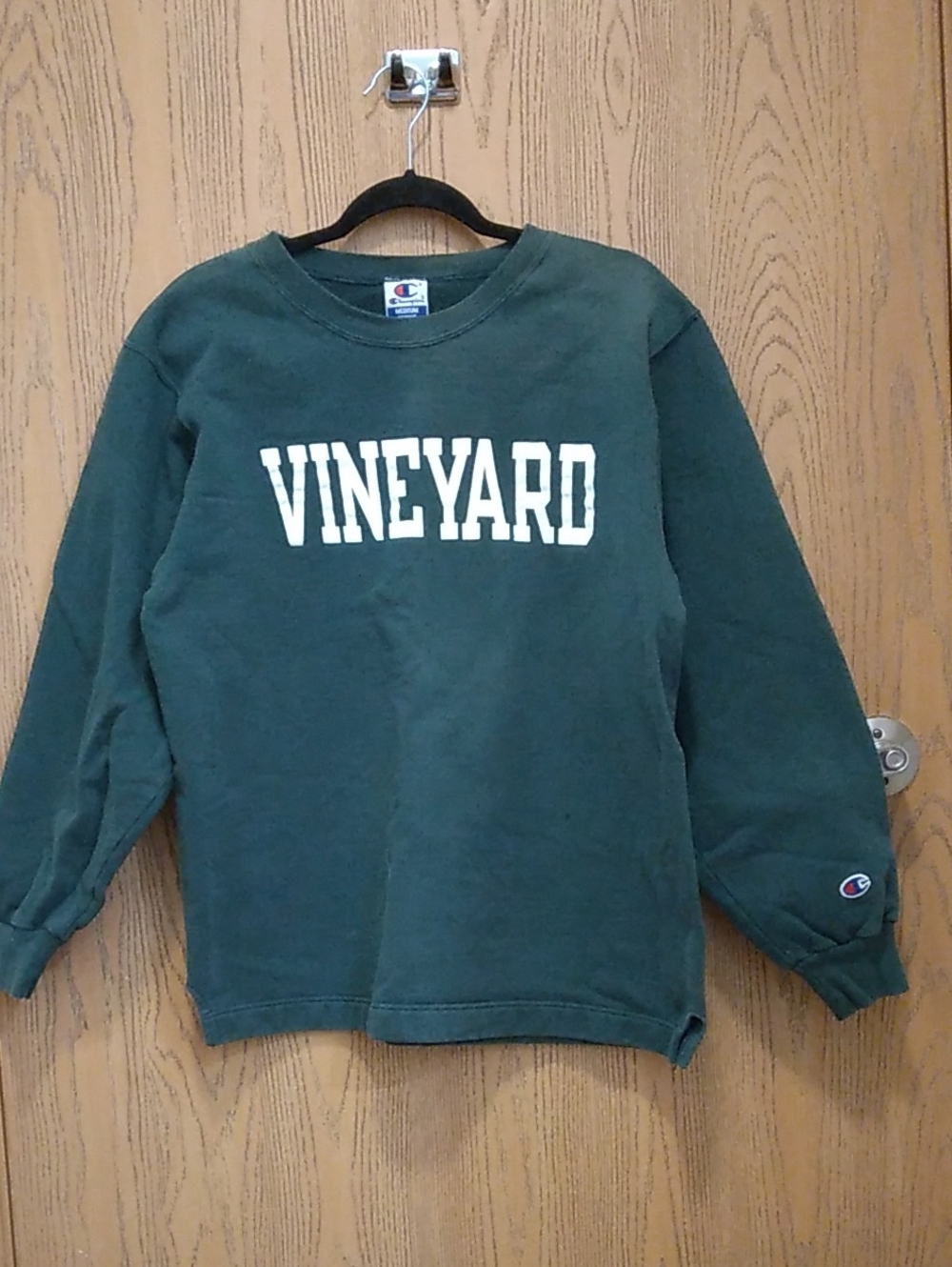 Vintage Champion Dark Green VINEYARD Crewneck Sweatshirt